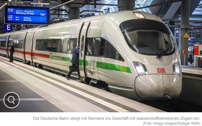 testbetrieb siemens und DB zug